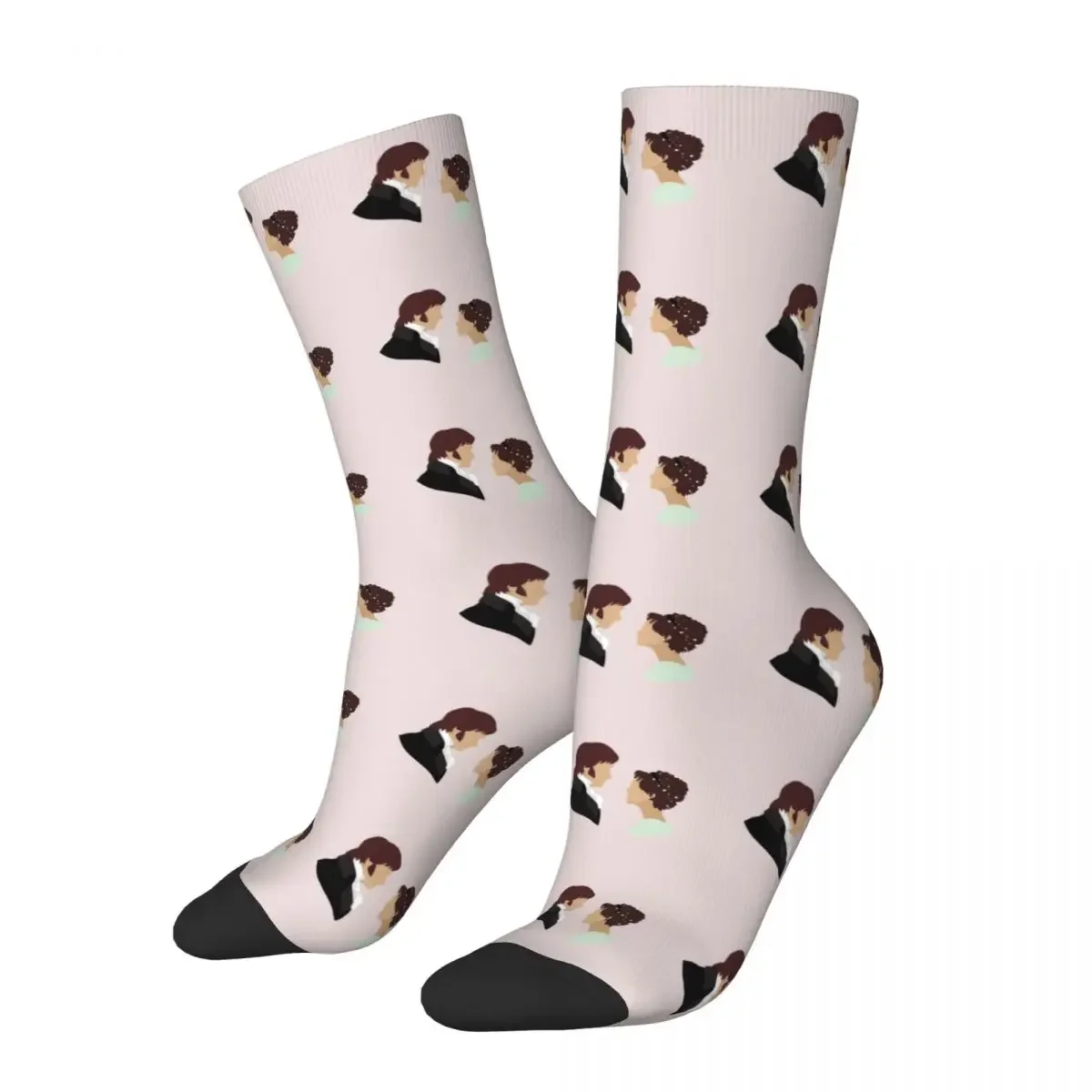 

Happy Funny Men's Socks Casual Pride And Prejudice Jane Austen Sock Skateboard Women's Sock Spring Summer Autumn Winter