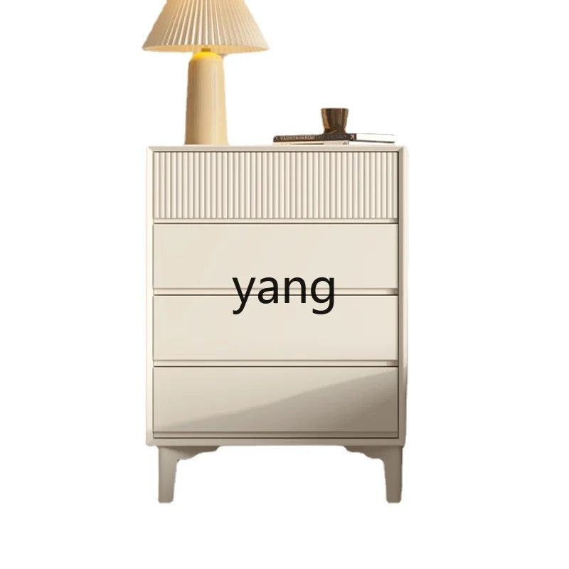 

CX Cream Style Four-Bucket Cabinet Chest of Drawers Solid Wood Modern Minimalist Bedroom Living