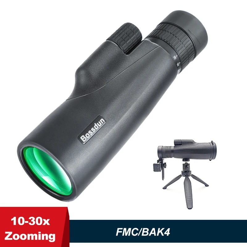 10-30×50 Powerful Monocular BKA4/FCM Long Range Pocket Spotting Zooming Telescope Eyeglass For Hunting Camping Tourism