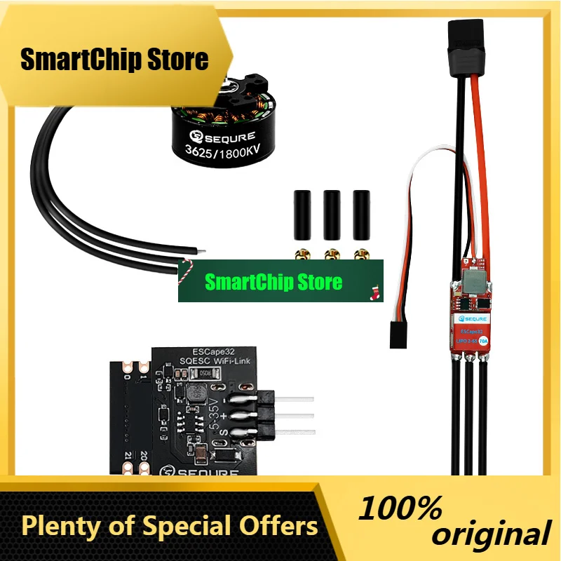 SmCpSEQURE Climbing Car ESC Motor Kit 2670 ESCape32 BEC ESC With 3625 Brushless Motor & WIFI-LINK ESC Configuration Tool