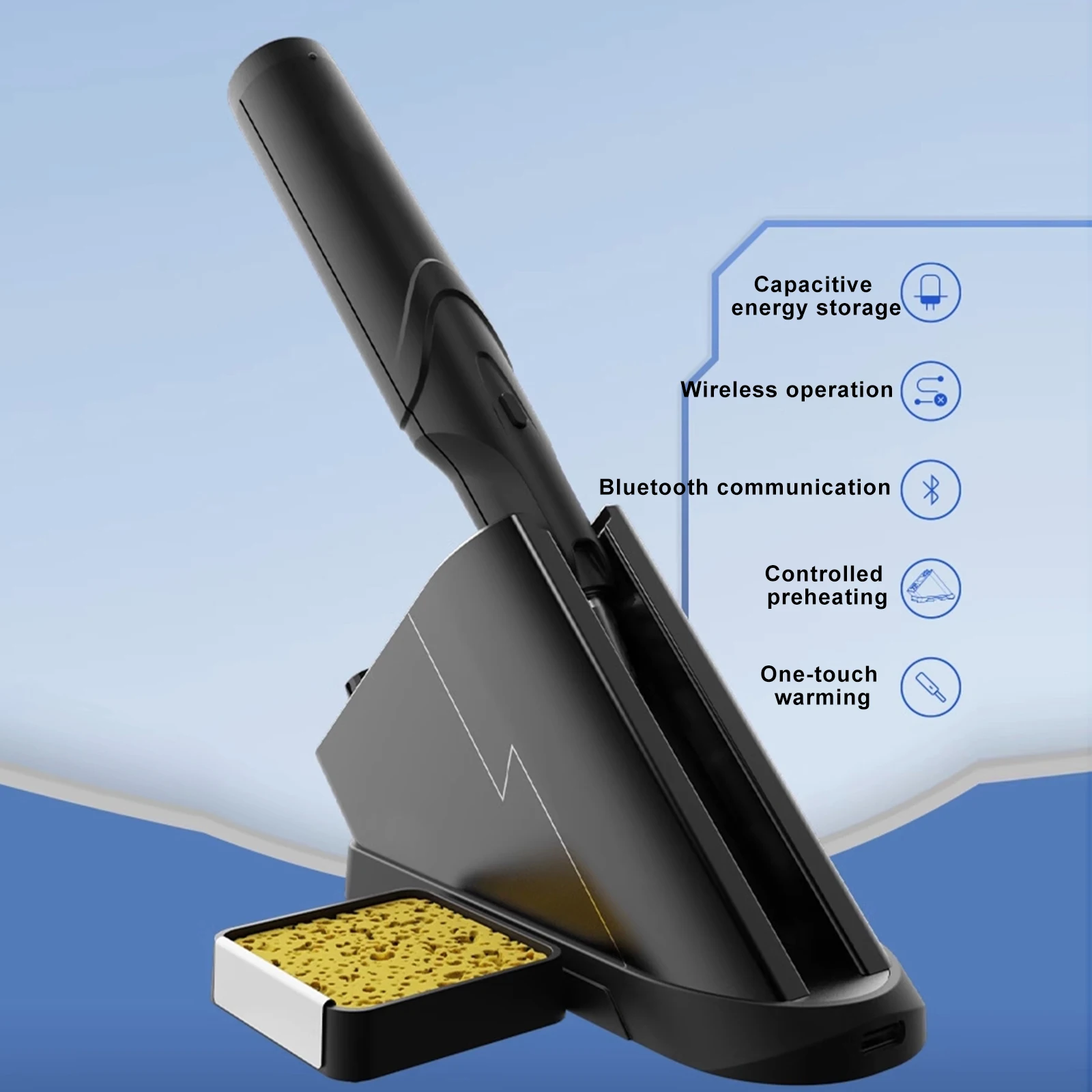 Max 36W Wireless Spot Welders Mini Soldering Iron Cordless Soldering Station Rechargeable Supercapacitor With Display Screen