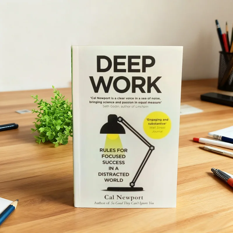 كتاب اللغة الإنجليزية للعمل العميق بقواعد كال نيوبورت للنجاح المركز في كتب القيادة والدافع العالمية المشتتة