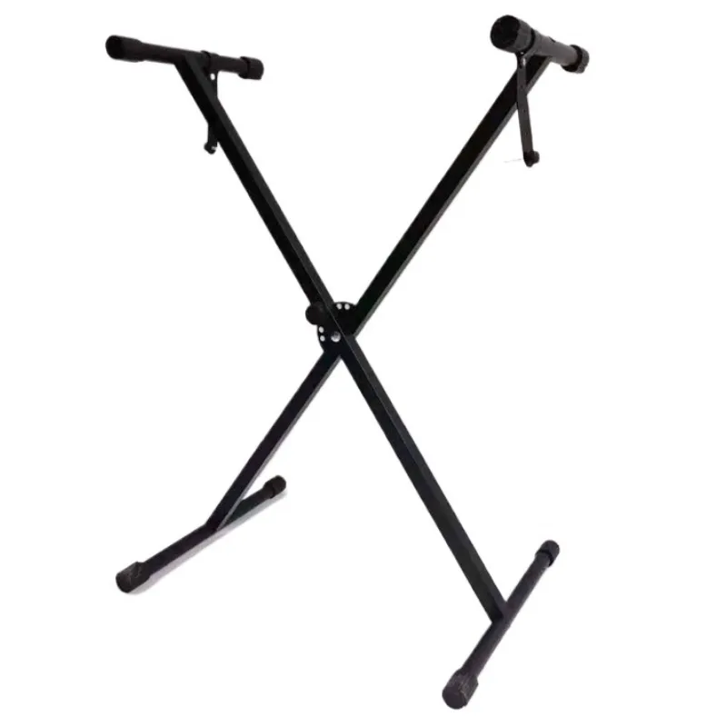 Electronic Piano Stand Bracket, Iron X-Shaped Lifting, Removable Keyboard Bracket, Anti Slip Foot Pads, Height Adjustable