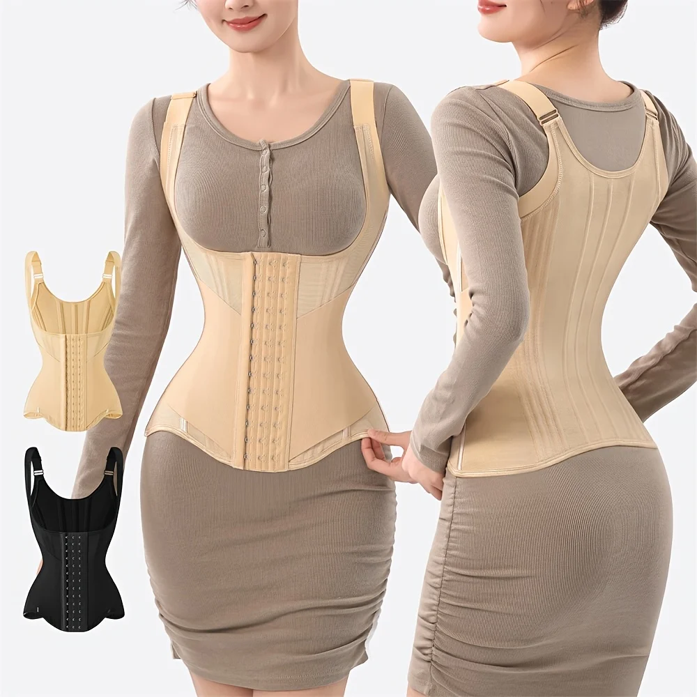 Women's Waist-Cinching Belt / Wide Shoulder Straps for Tummy Control Shapewear with Straps