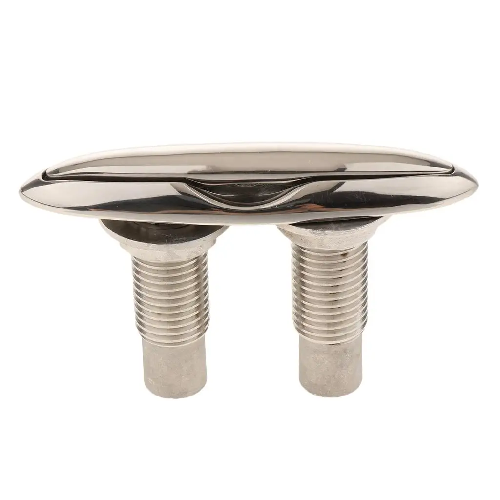 

5" Pull-Up Cleat / Flush Mount Lift 316 Stainless Steel Boat / Marine