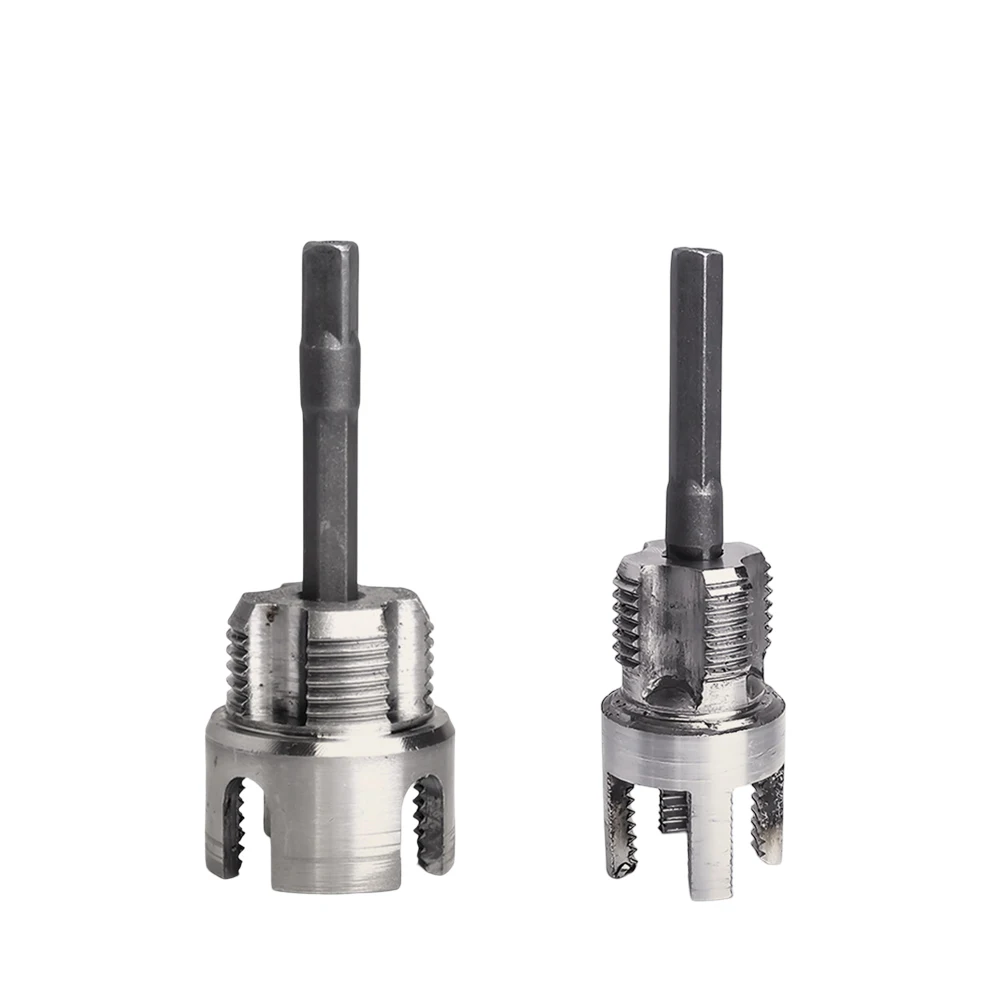 2pcs Pvc Pipe Threader Maker Kit 4-point 6-point Internal External Integrated Water Pipe Thread Opener Pipes Tapping Tools