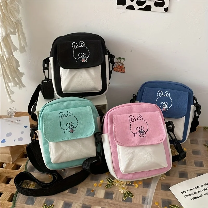 Japanese Shoulder Bags, College Style, Korean Printed Fashionable Handbag, Small Capacity Suitable for Commuting To Class