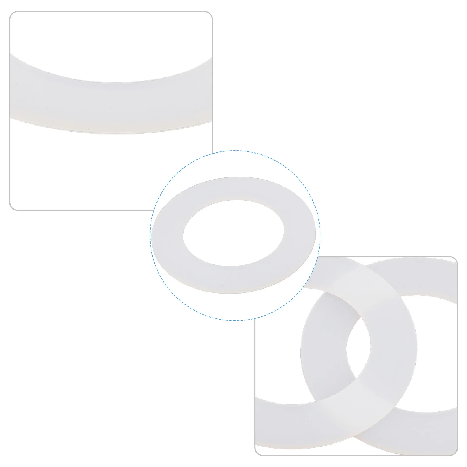 

Toilet Cistern Seal Washer Gaskets Effective Water Retention Silicone For Optima 49/50 Flush Valves Transparent