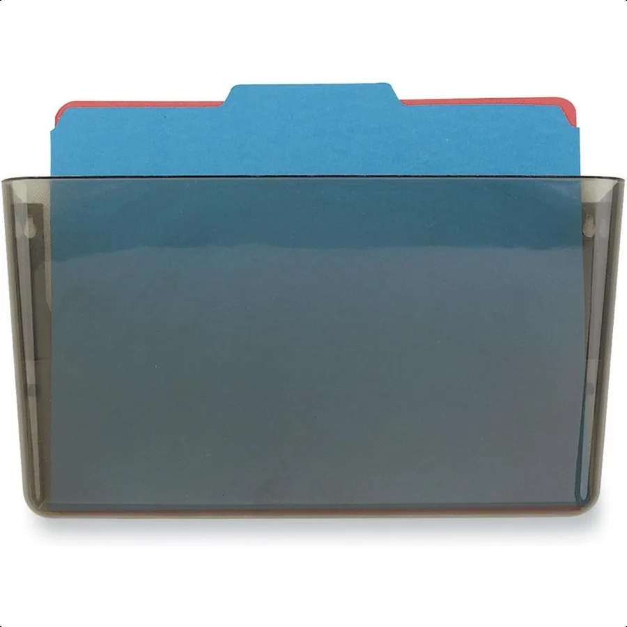 

Officemate Wall File Letter Size 13 x 4 1 8 x 7 Inches Smoke 21431