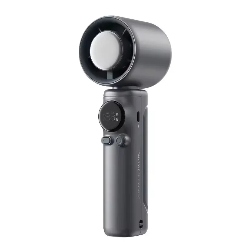 Удобный ручной портативный вентилятор, высокоскоростной турбовентилятор, компактный дорожный вентилятор, 10600 об/мин, 4000 мАч, аккумулятор, 8 мс, скорость ветра