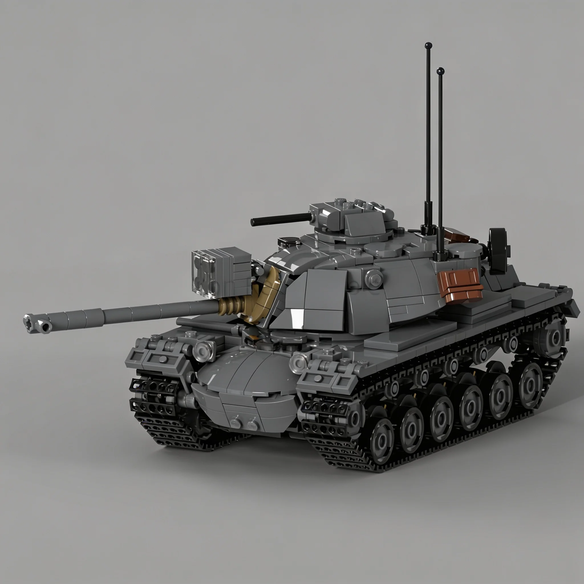 966pcs MOC M48 Patton Creator Model Building Blocks Craft Birthday Assemble Collection 3D Brick Display Idea Education Creative