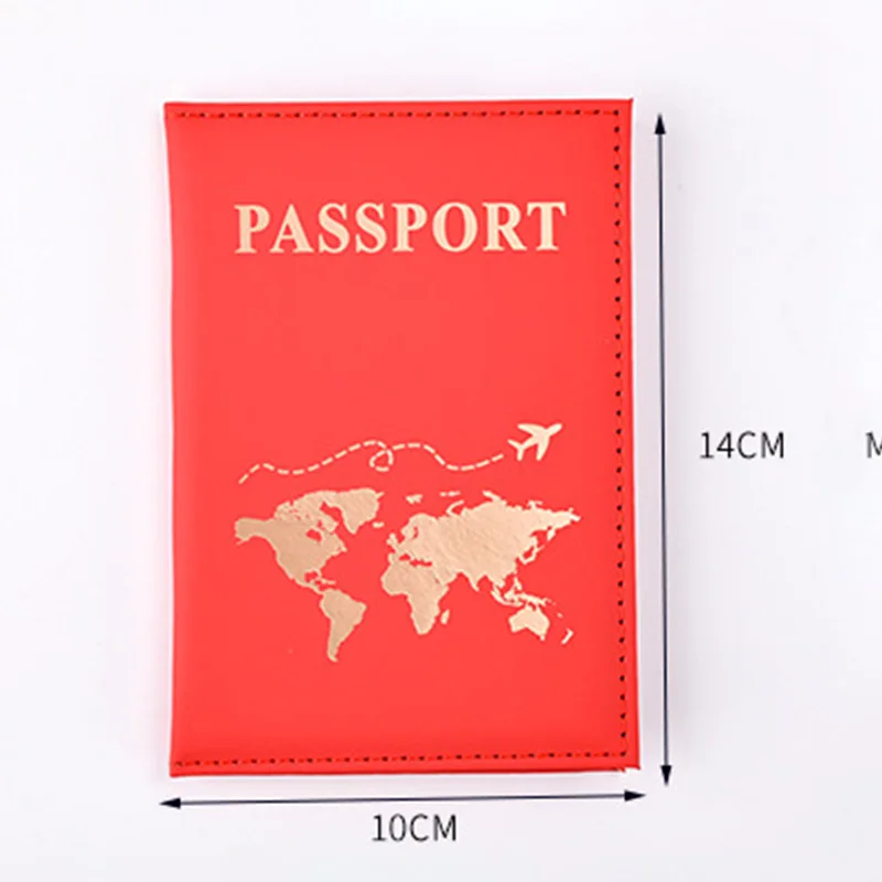 

Travel PU Leather Passport Protective Cover for Women Men Passport Holder Knurling Case ID Card Holder Wallet Clip Bags Pouch