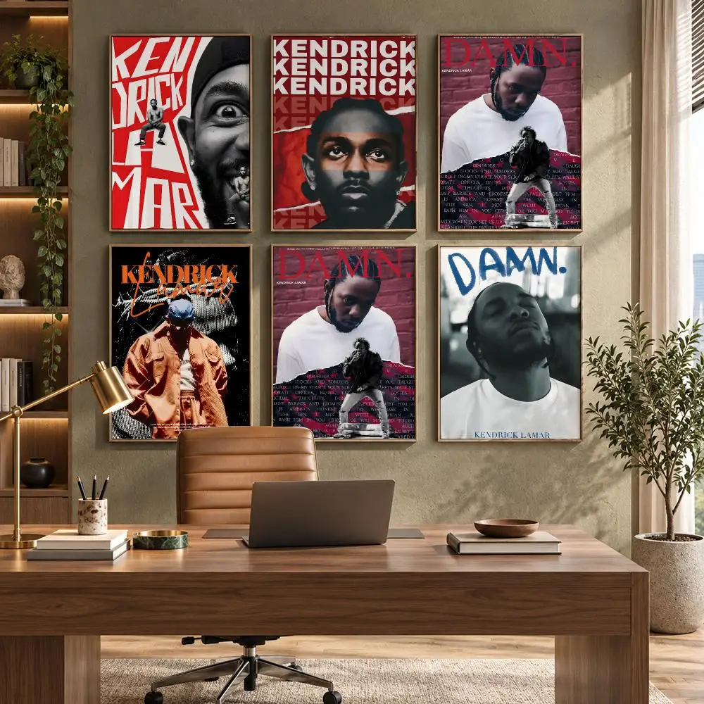Kendrick Lamar Poster HD Waterproof Wall Decal for Study, Living Room & Garage, Great Gift for Fans