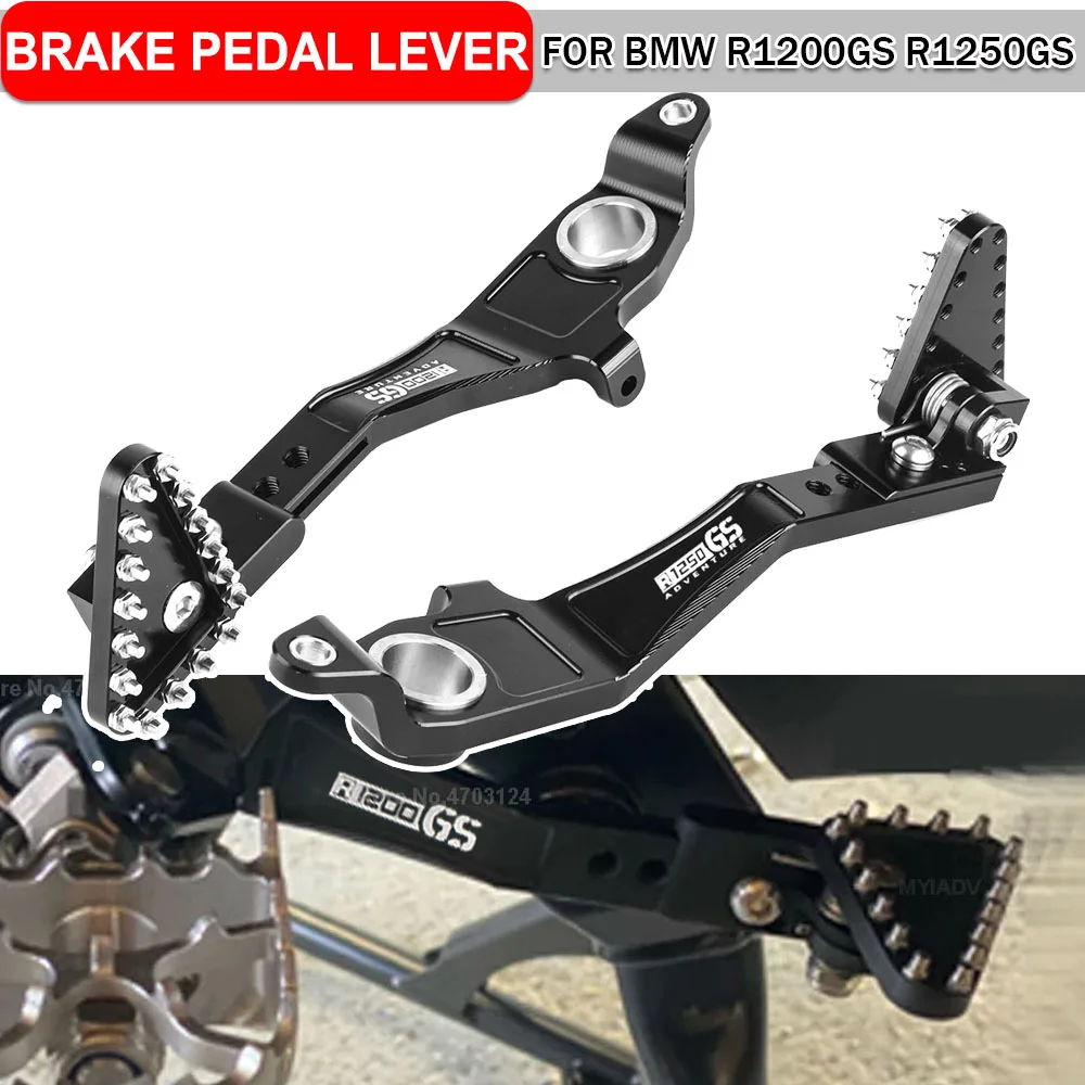 For BMW R1200GS Adventure 2014-2021 R1200GSA R1250GS LC ADV 2022 Motorcycle Folding Adjustable Rear Below Foot Brake Pedal Lever