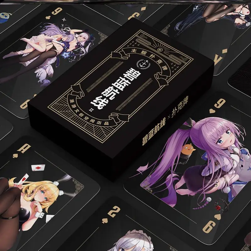 Anime Game Azur Lane Creative Poker Multi-purpose Playing Card Playing Card Werewolf Mahjong 3 Board Game Party Props
