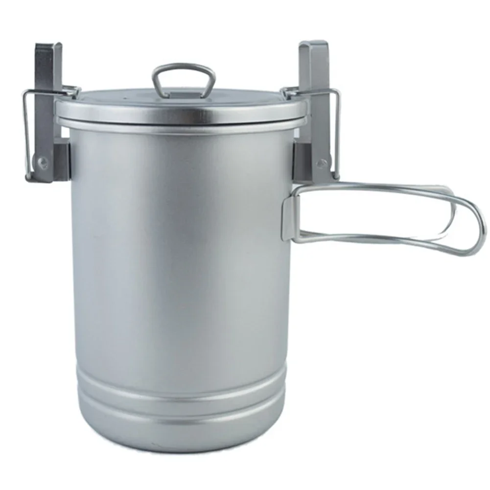 

Camping Cooking 18*13cm Camping Rice Cooker Compact Cooking Pot For Camping Cooking Equipment Easy To Carry Lightweight Design