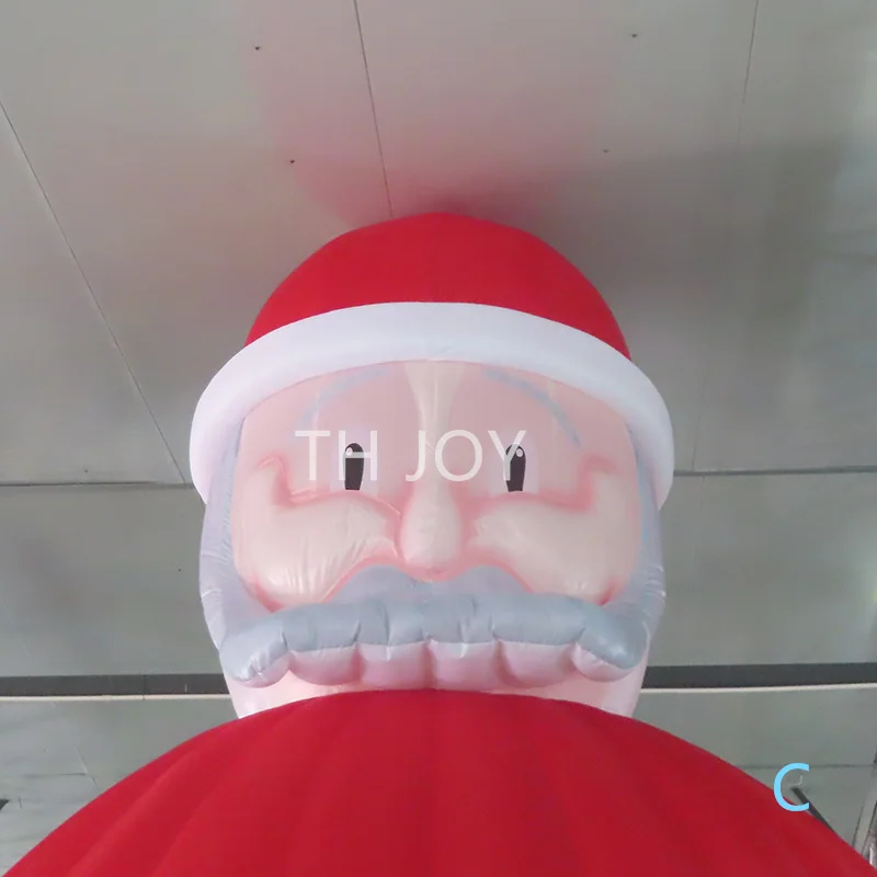 fast air shipping 2025 Christmas decoration Giant Inflatable Santa grotto outdoor inflatble Christmas house for X mas