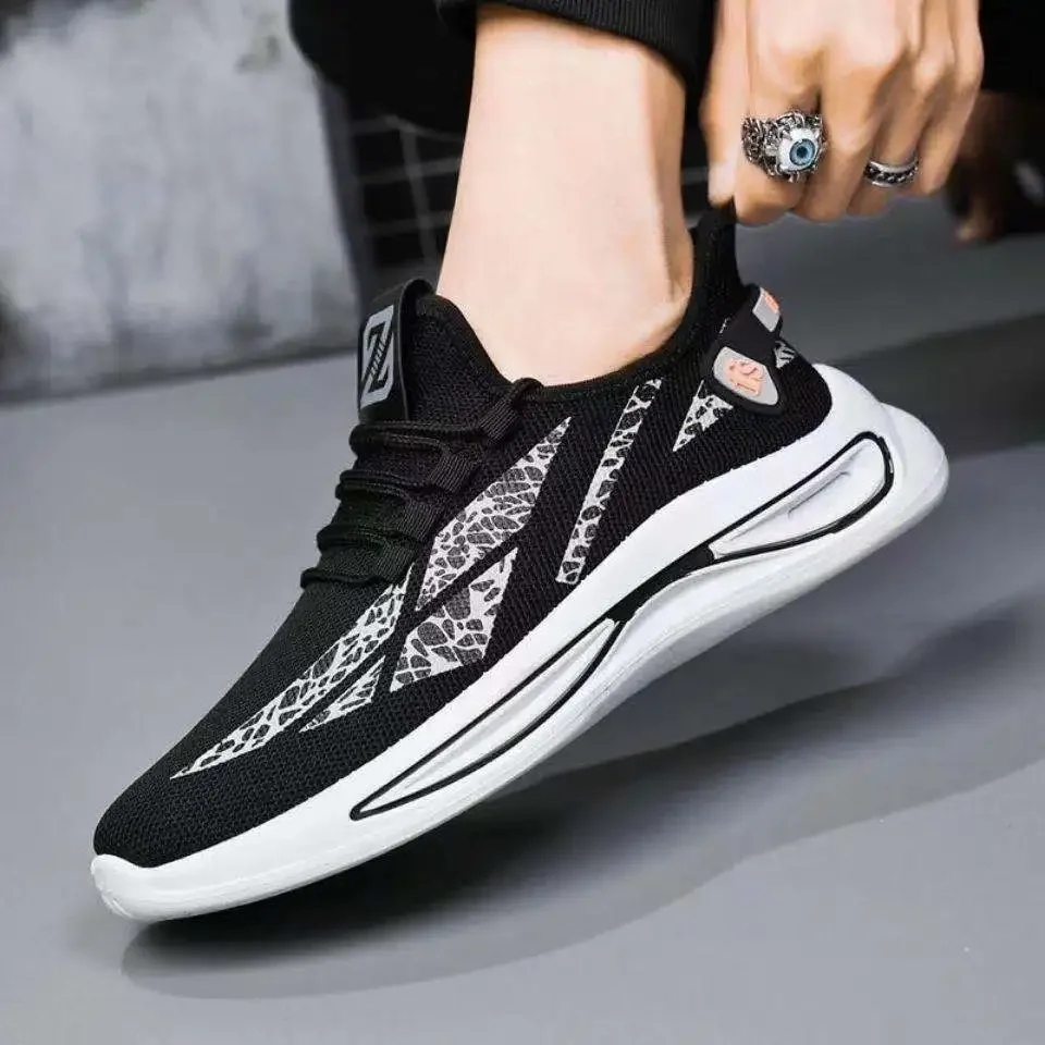 Fashion Sneakers Athletic Outdoor Sport Running Shoes Comfortable Walking Training Tennis Shoe Mens Slip on Breathable