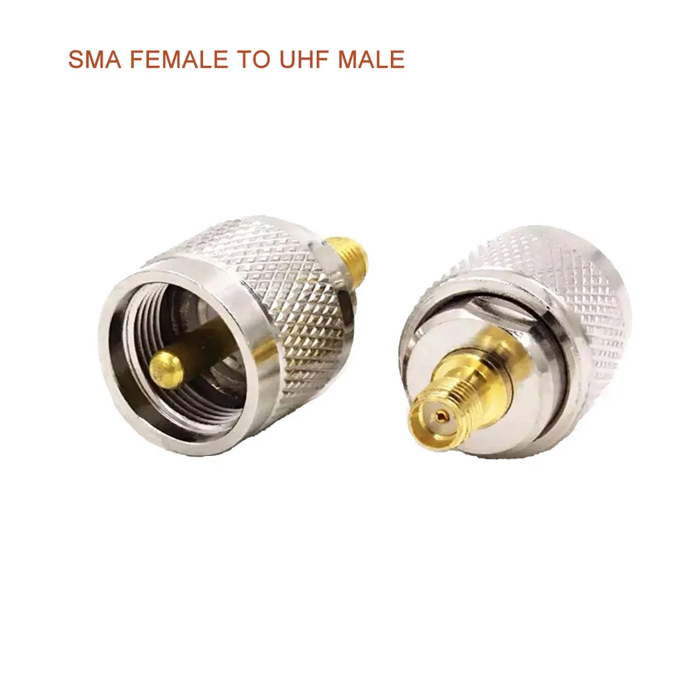 10 PCS/lot SMA Female to UHF L259 SO239 Male Plug RF Coaxial Connector Adapter