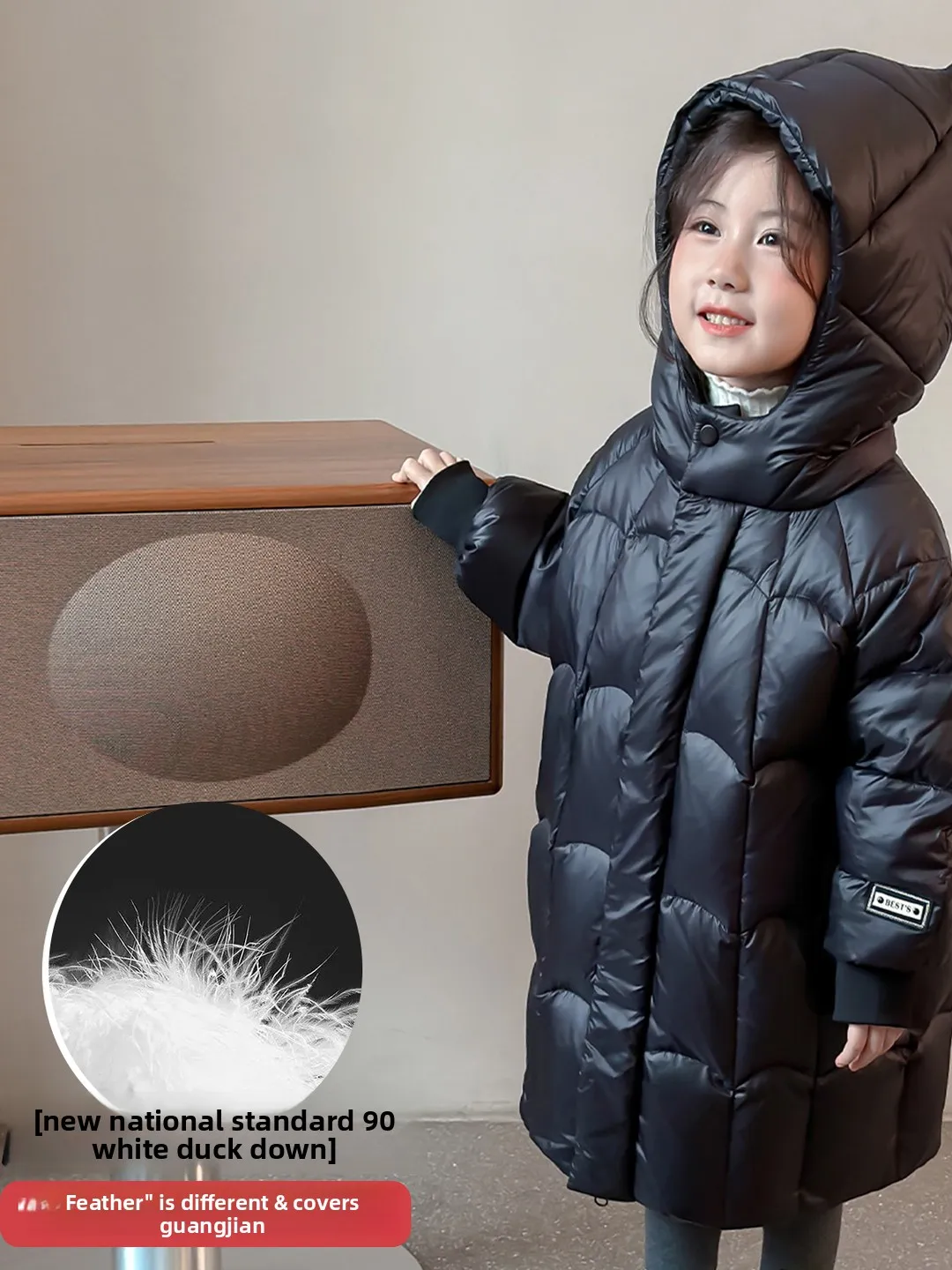 

Зимняя куртка-пуховик Bla для девочек Thi Long Sve, теплая хлопковая верхняя одежда, модное пальто Sli для маленьких девочек, повседневное пальто