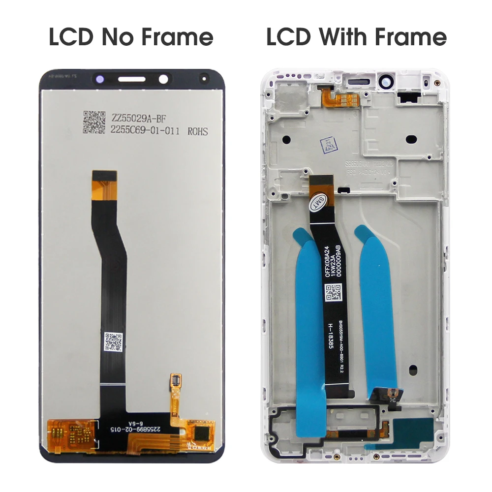 5.45\'\' Display Screen for Xiaomi Redmi 6 / Redmi 6A M1804C3DG Lcd Display Touch Screen Digitizer Assembly With Frame Replacement