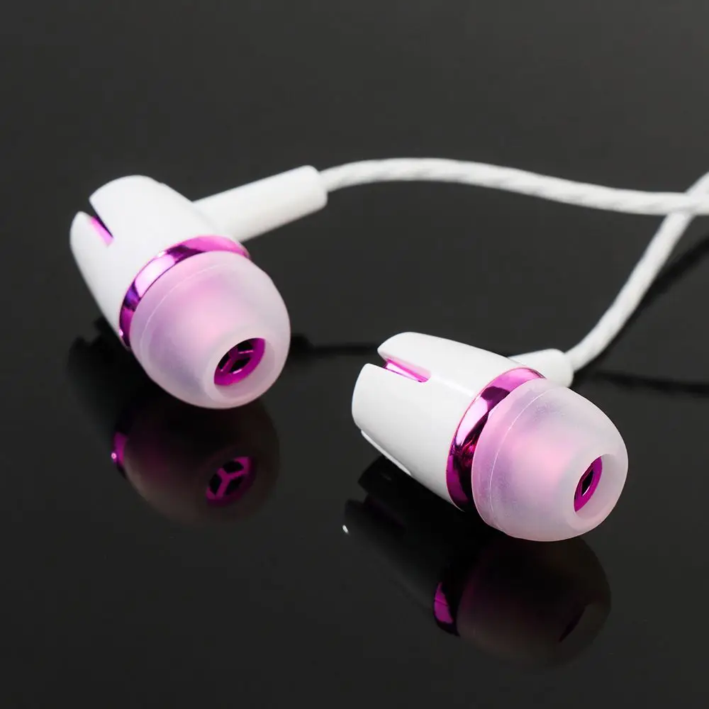 Metal In-Ear Headphones HiFi Sound Sport Wired Earphones With Mic Noise Cancelling Stereo Bass Earbuds High Quality