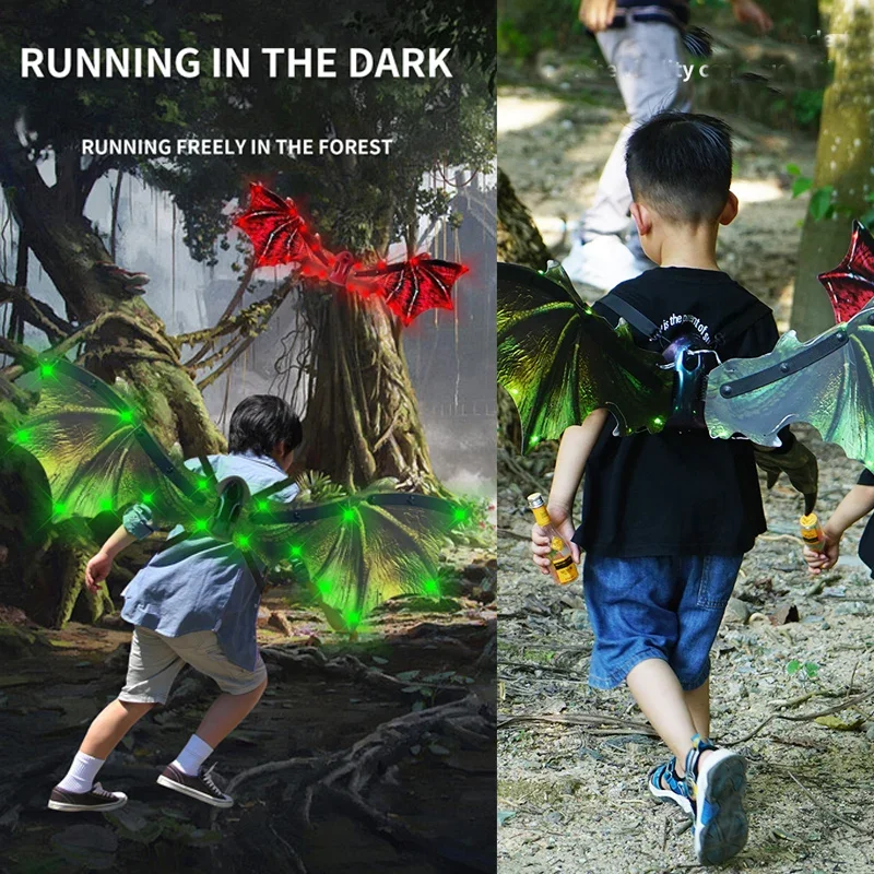 

Luminous Electric Dinosaur Wings Butterfly Back Decoration Toy 2024 New Children And Boys Gift Outdoor Toy Boy Birthday Gift