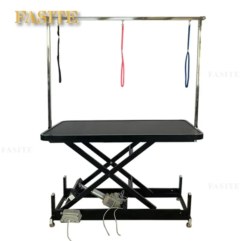 For Pet Grooming Table Pneumatic Lifting Cat Dog Folding Blow Dry Cut Station Portable Storage for Pet Store Home Use