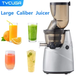 Large Caliber Slow Juicer Screw Cold Press Extractor Slag Juice Separation Filter-Free Easy Wash Electric Fruit Juicer Machine