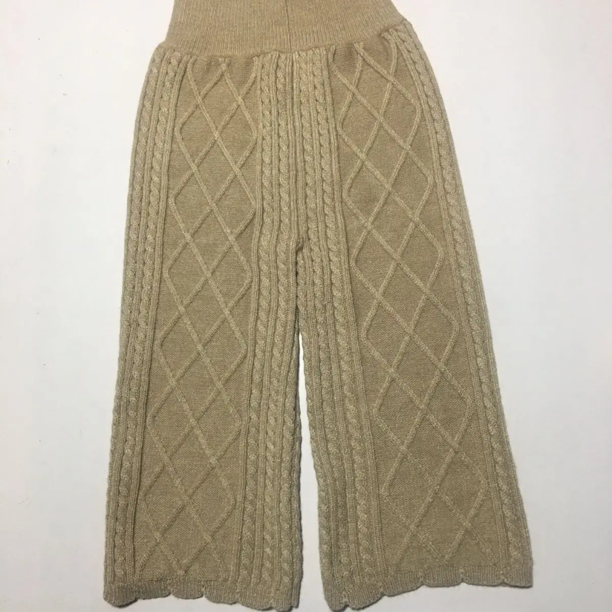 Pants Spring Autumn and Winter New Wool High-waisted Knitted Braided Casual Cashmere Korean Version Hip Pants Legging