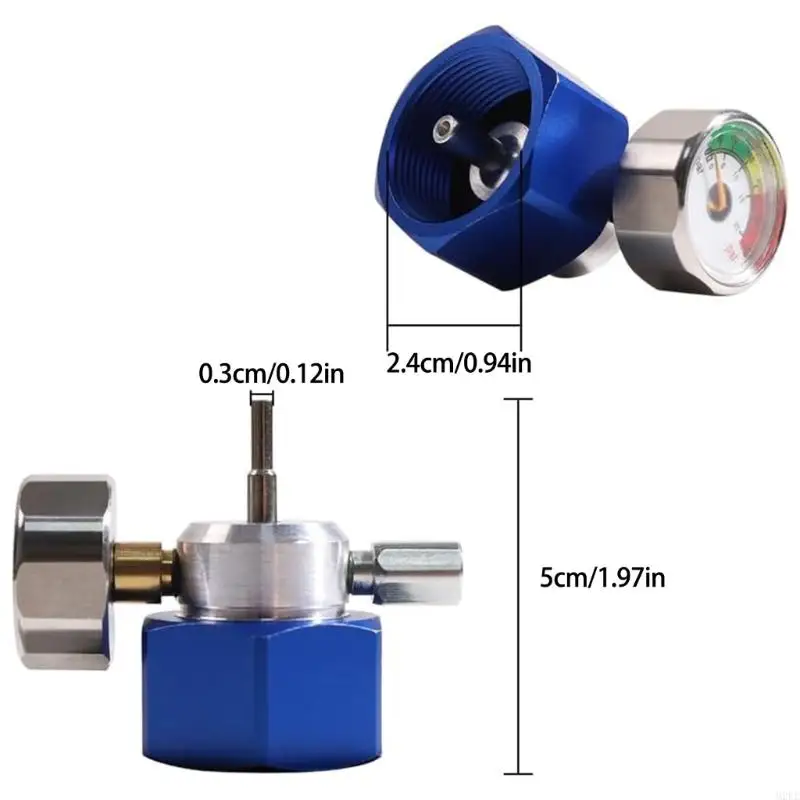 2025 بروبان جديدة مناسبة مع ملمس معدني لقياس الضغط لشواية مقطورة السفر