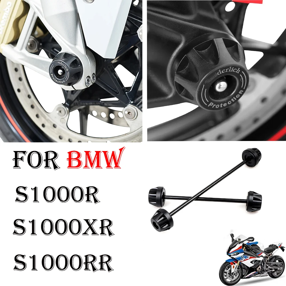 

For BMW S1000RR 2019 2020 2021 2022 S1000R S1000XR 2014-2022 F900R F900XR 2020-2022 Front Rear Axle Sliders Wheel Protection