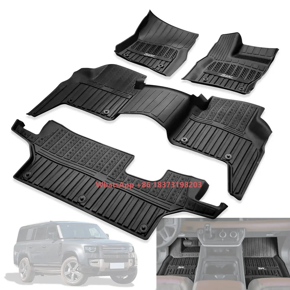 

Лидер продаж, 1 комплект автомобильных ковриков с ковриком для сиденья, напольный коврик для центральной консоли для Defender 130 2020-2025