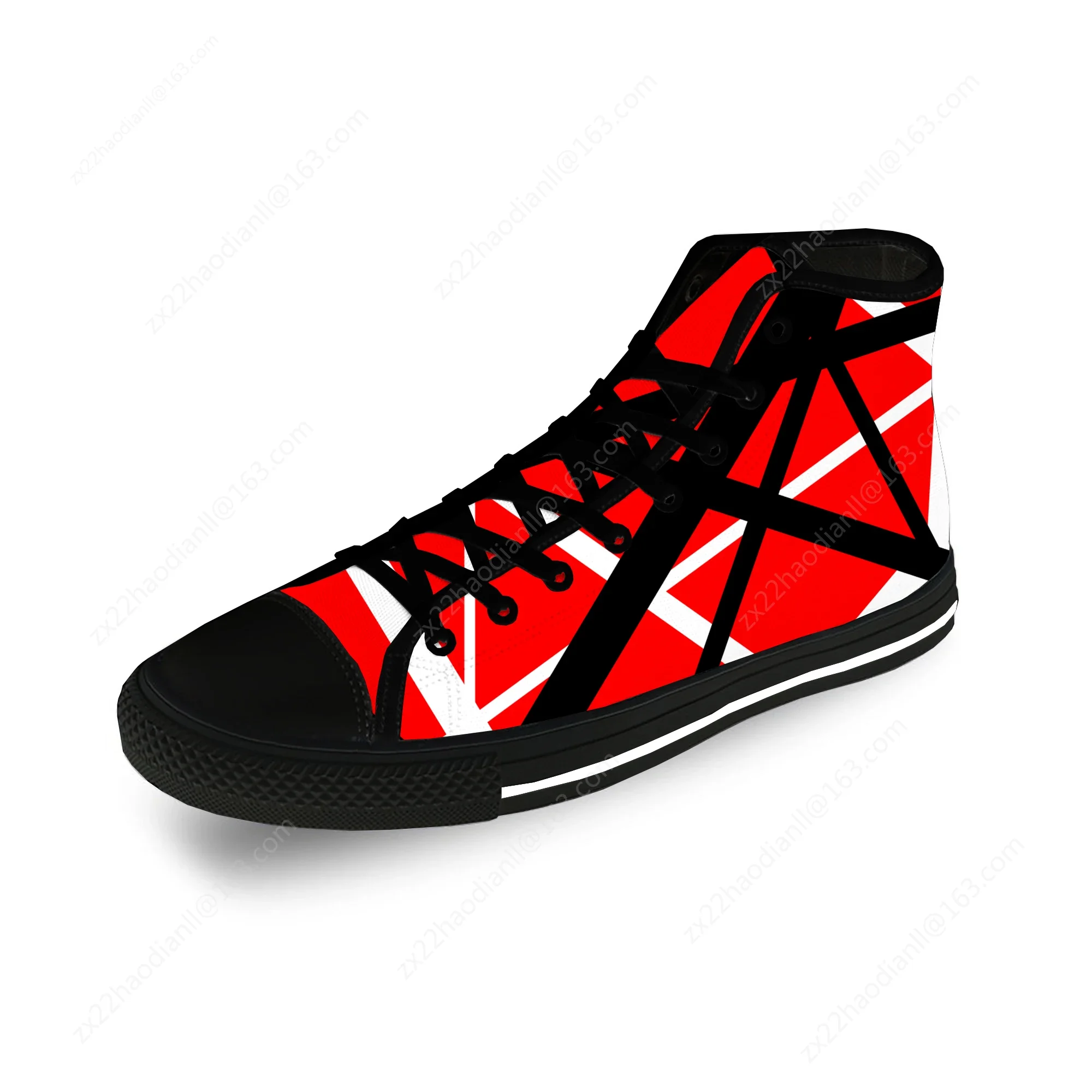 Van EVH 5150 STRIPES Halen Harajuku Lightweight Cloth 3D Print  High Top Canvas Shoes Men Women Casual Breathable Sneakers