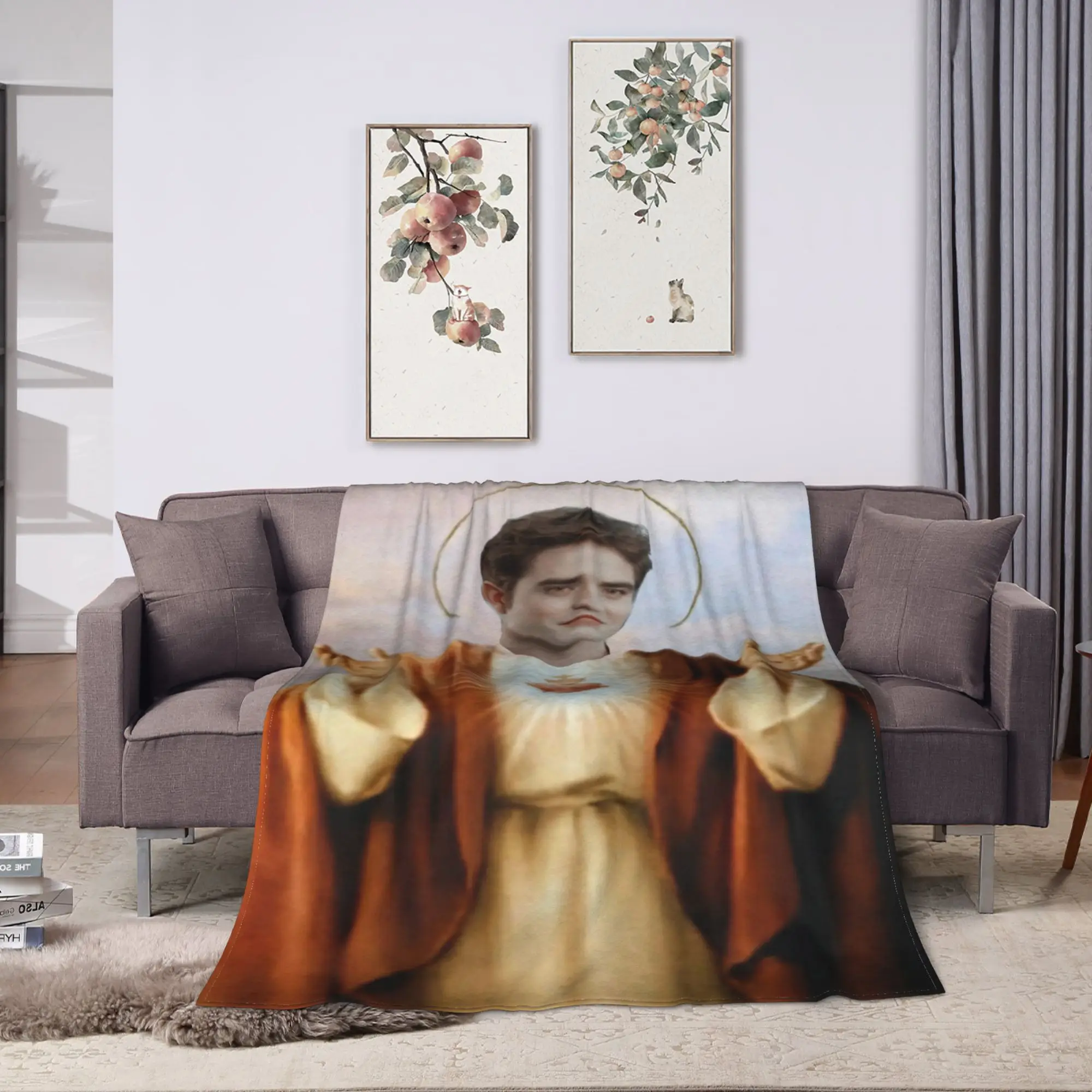 Twilight Saga Edward Bella Warm Soft Blanket  Picnic Plush Throw Blanket Funny Bedroom Flannel Bedspread Sofa Bed Cover