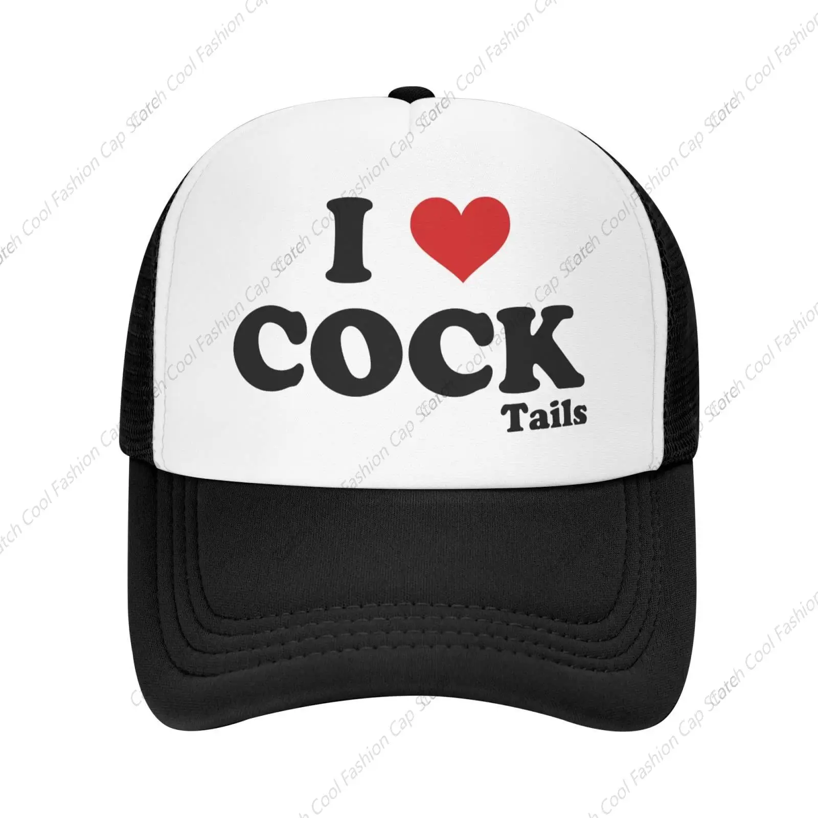 

I Love Cocktail Trucker Baseball Cap Funny Hats Men Women Foam Mesh Snapback Novelty Party Gifts Sports Fashion