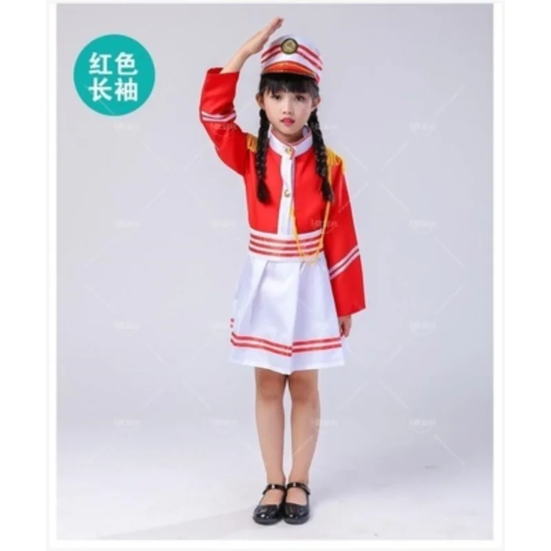 Primary school students flag-raising band Performance Costumes Children Guard of Honor drummer Kindergarten flag-raising uniform