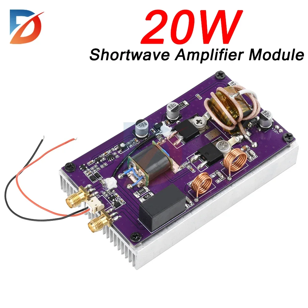 20W Portable Shortwave Power Amplifier Module Transceiver With Low-Pass Filter Supporting 2Mhz-30Mhz Frequency Range