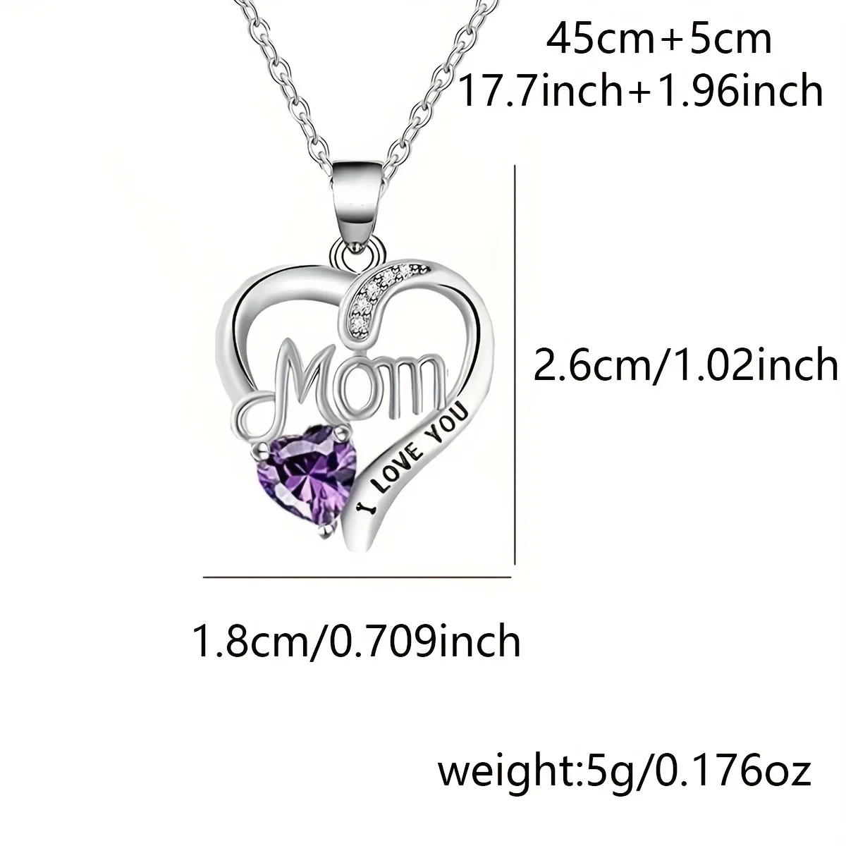 صندوق هدايا فاخر على شكل وردة صابون مع وردة أرجوانية وقلادة على شكل قلب "MOM I Love You" - ذكرى عيد الأم الأنيقة