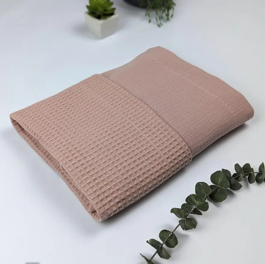 Neonato Swaddle Wrap Waffle Cotone Coperta Del Bambino Per Le Ragazze Dei Ragazzi Morbido Infantile Ricevente Coperta Per Passeggino Culla Trapunta Roba