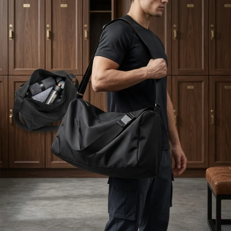 

Водонепроницаемая легкая спортивная сумка-слинг унисекс большой вместимости для путешествий, спортзала, фитнеса, повседневного использования