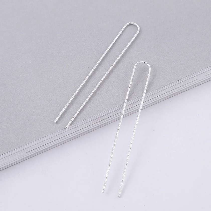 10pcs 70mm U Shape Hairpin Hair Sticks Making Alloy Hair Pins Clips Bridal Headpiece for Women Wedding Hair Handmade Accessories