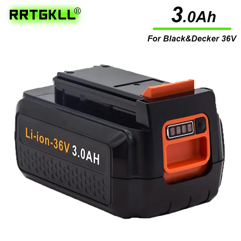 

Newest Rechargeable 3.0Ah Battery for Black&Decker 36V Tool Battery Replacement with LED Light for FSB12 FS120B A1712 HP12K