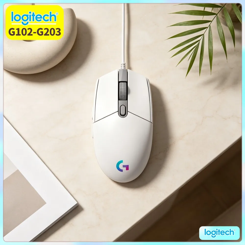 Logitech G102 Prodigy Gaming Mouse, 1Ms Response, 16.8M RGB Hues, 6 Keys, Lightweight Build For Esports Players