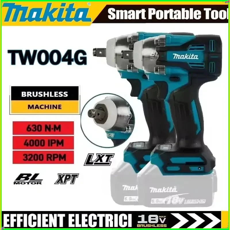 

Бесщеточная отвертка Makita TW004G 630Нм, аккумуляторная электрическая отвертка, перезаряжаемая дрель-шуруповерт для аккумуляторов Makita