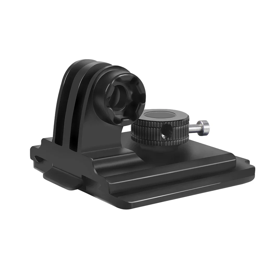 Suporte de montagem de base de capacete NVG, acessório de conector de placa de liberação rápida de liga de alumínio para câmeras de ação Gopro Hero SJcam DJI OSMO