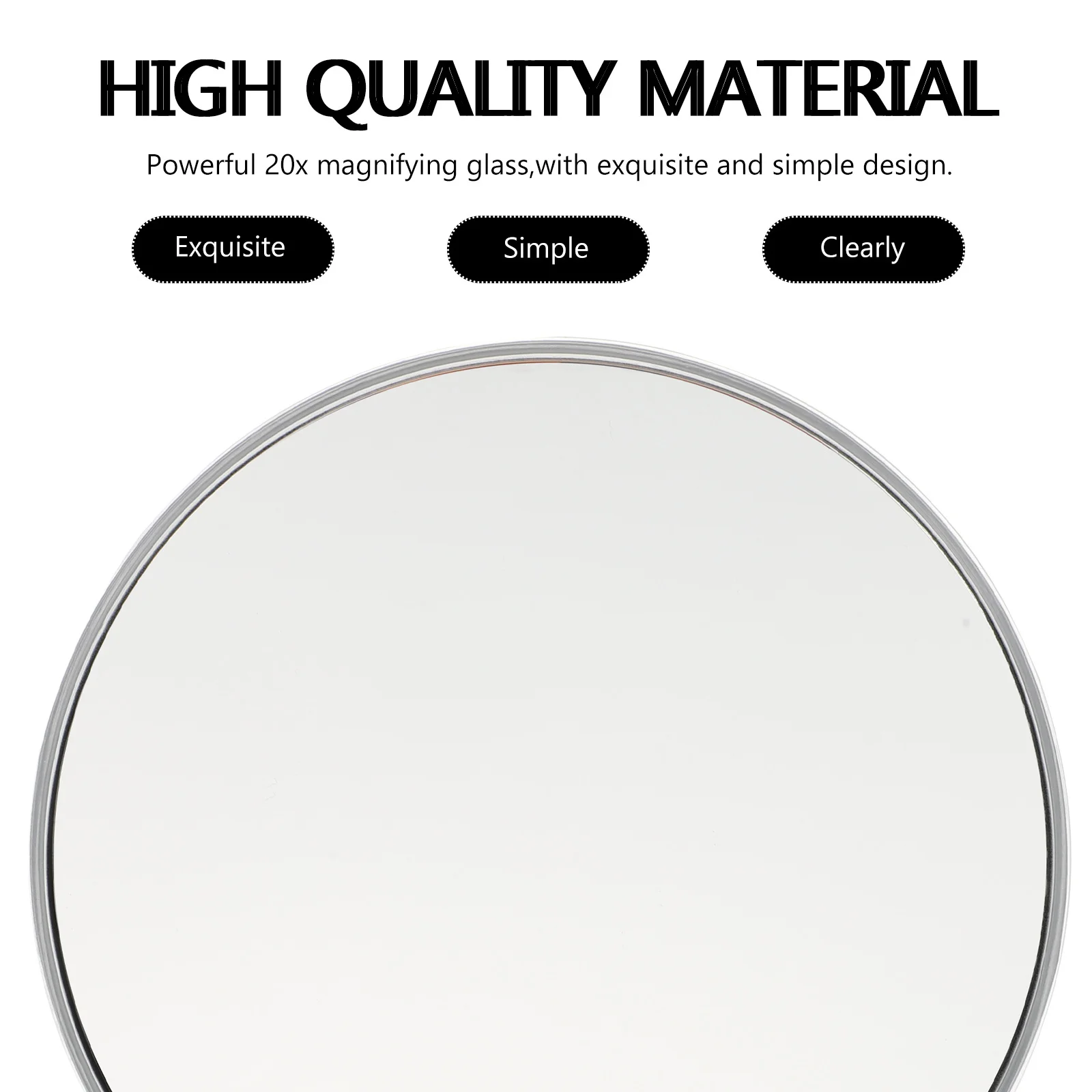 1 قطعة شفط كأس مرآة لوضع مساحيق التجميل 20x مرآة مكبرة المحمولة الحمام الغرور أداة للوجه الاستمالة رمش الحاجب