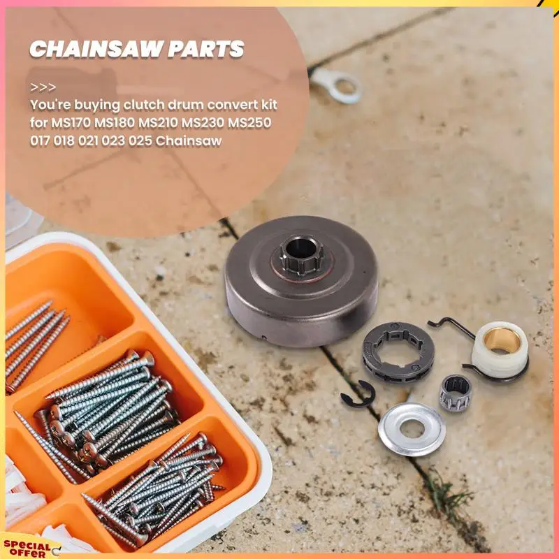 ABFI 325-7 مخلب طبل حافة ضرس مجموعة أدوات المحمل ل Stihl MS180 018 017 MS170 MS250 MS230 MS210 MS180C بالمنشار