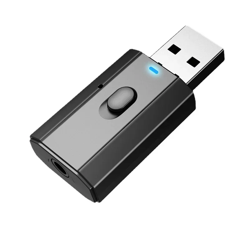 

USB Bluetooth Audio Adapter Receiver/Transmitter 2-in-1 Hot Selling 5.0 Hands-Free Car Bluetooth Receiver