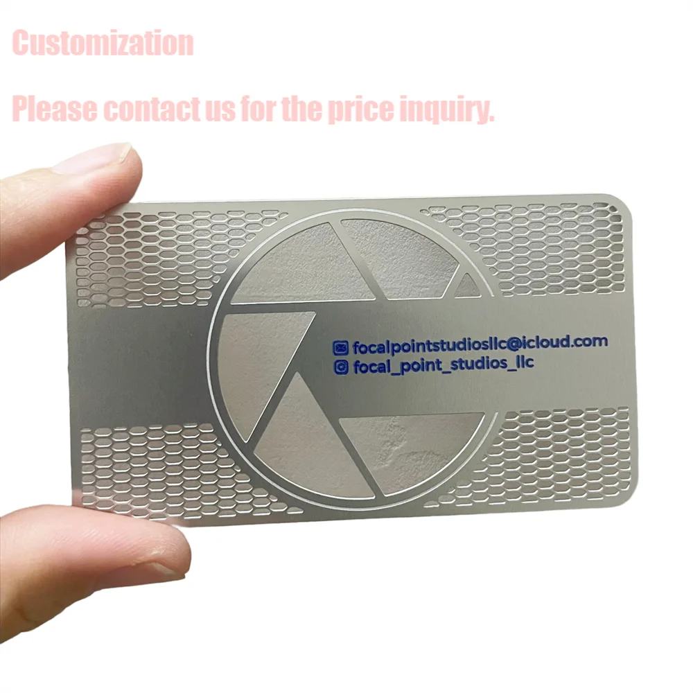 

Customized inquiry Steel Metal Business Cards with Custom Silk Printing 0.5mm Cheap Metal Membership Loyalty Card